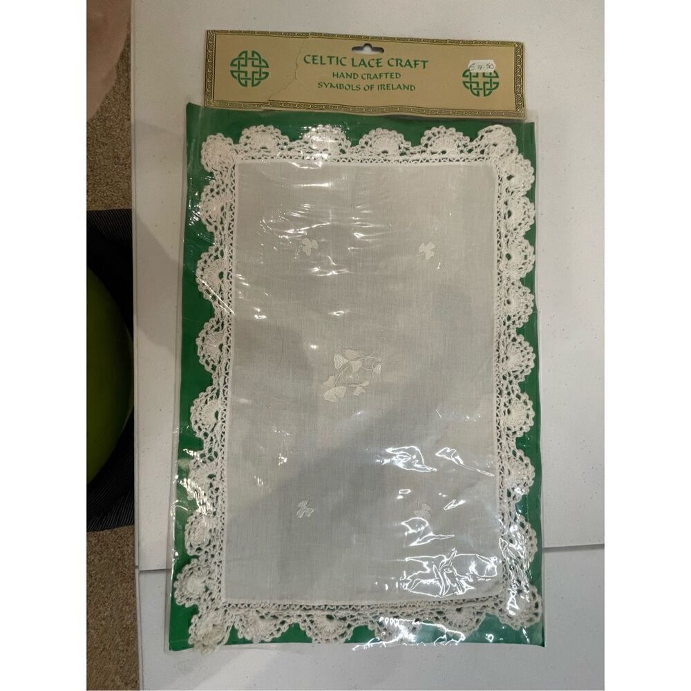 Celtic Lace Craft cloth 30x45 cm Irish Ireland